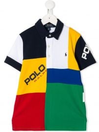 Ralph Lauren Kids color-block polo shirt color-block polo shirt at Farfetch